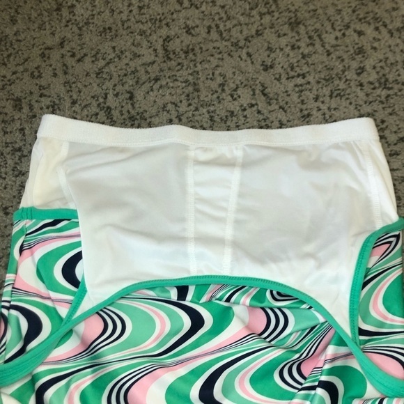 Adidas Active Green & Pink Swirl Print Tankini Top Size Large - Picture 7 of 12
